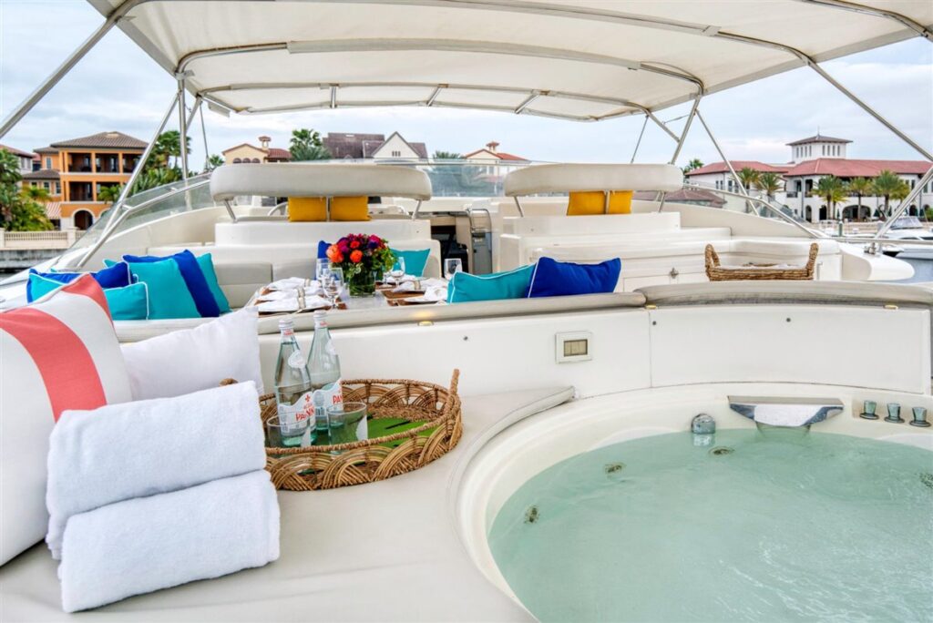 94 feretti tampa luxury boat jacuzzi